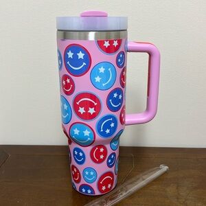 Pink Lily 40 oz. Drink Tumbler